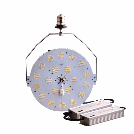 Il kit di retrofit LED da 150 W approvato DLC sostituisce il kit di retrofit LED da 400 W ad alogenuri metallici